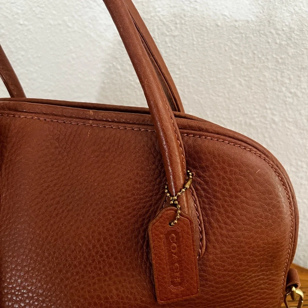 Vintage Coach Sonoma Satchel Brown Leather Shoulder Crossbody Bag - Picture 3 of 15
